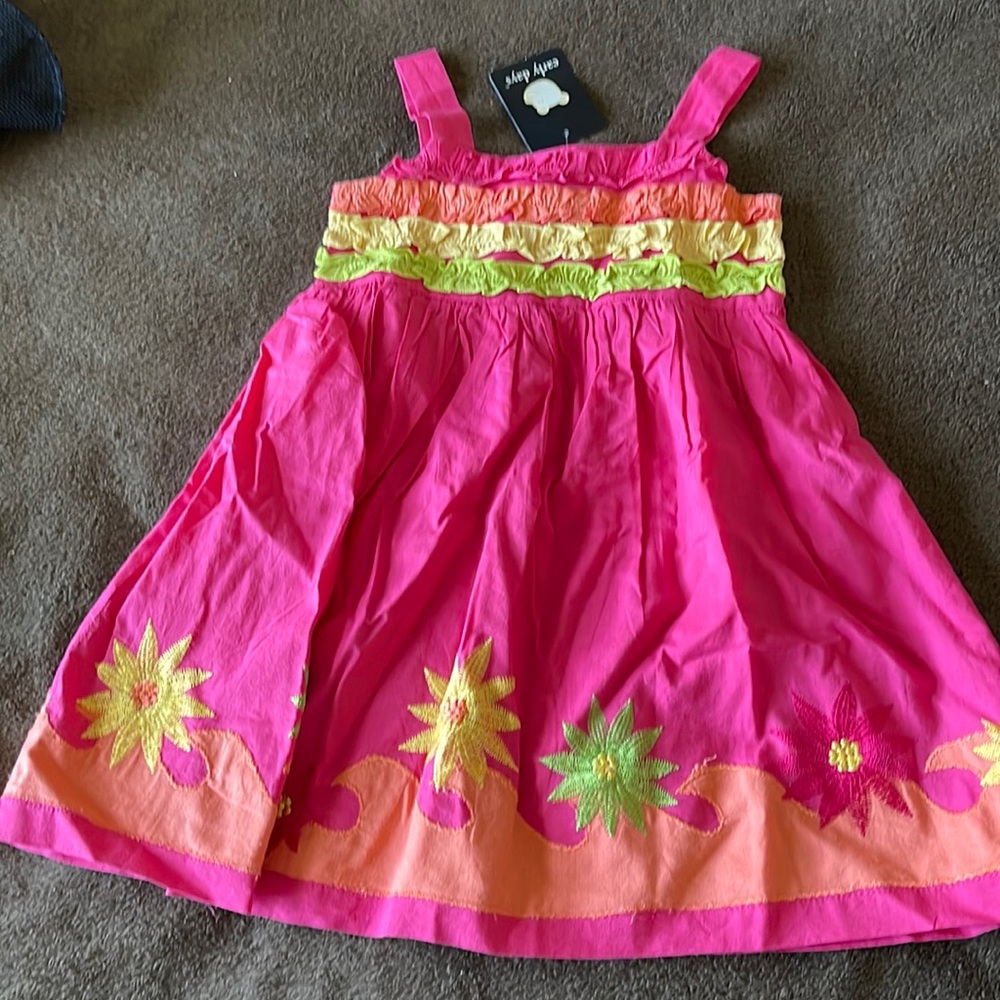 Early days 100% cotton pink infant dress NEW